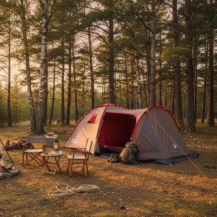 Carpa Camping Belledonne 4 Personas Taupe