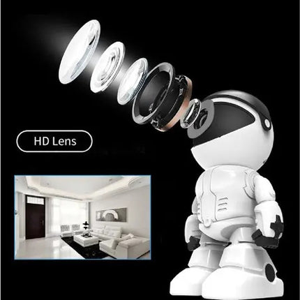 Cámara De Seguridad Ip Wifi Imp Blanca 360° Visión Nocturna Full Hd 1080p Blanco