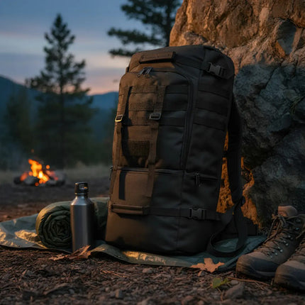 Mochila Táctica Viaje Urbana Para Acampar Molle Deporte 60lt