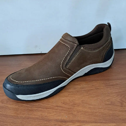 Hermoso Zapato Mocasin Coreano De Cuero Impermeable Outdoor