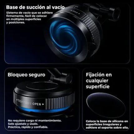 Soporte Magnético Universal Para Celular Con Succión Para Au