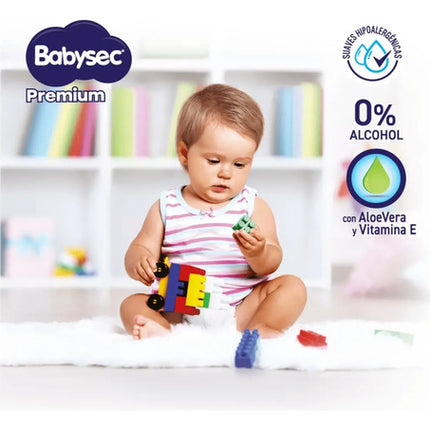 Set 450 Toallas Húmedas Babysec Premium Hipoalergénica