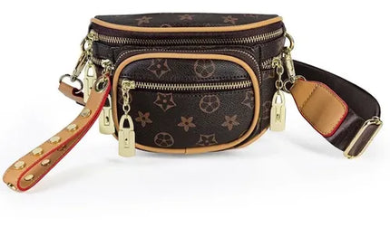 Riñonera Banano Bandolera Bolso Cruzado De Cuero Impermeable