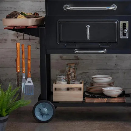 Kit Asado 4 Piezas Con Tabla Para Parrilla