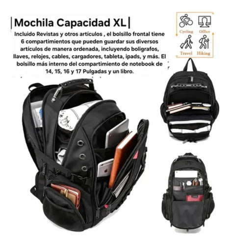 Mochila Urbana Multiuso Porta Notebook 17  40l