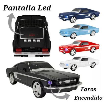 Parlante Altavoz Radio Bluetooth En Forma Ford Mustang 1967
